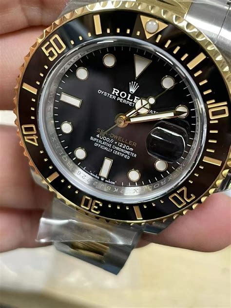 vintage rolex sea dweller real vs fake|rolex sea dweller two tone.